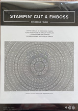 Stampin Up Dotted Circles 3D Embossing Folder Background Layer NEW SEALED