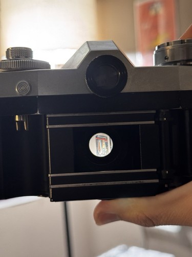Contaflex Zeiss Ikon analoge Kleinbildkamera Zeiss Tessar f2.8 45mm funktionstüchtig - Bild 6 von 7
