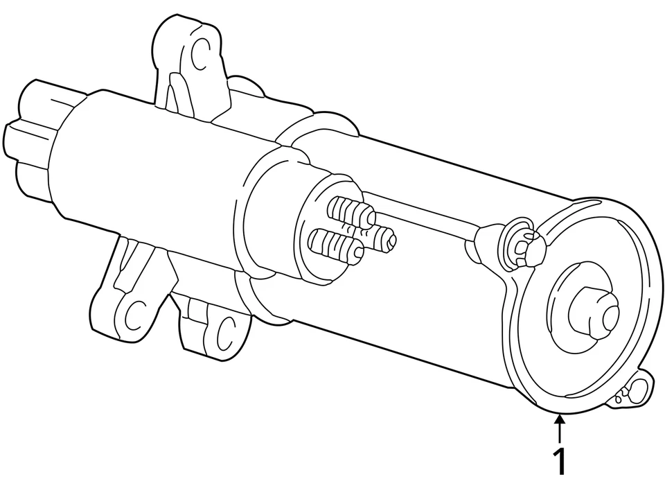 Соленоид оригинальный стартер двигателя автомобиля 2003 Lincoln Ls CBTRP - Изображение 4 из 4