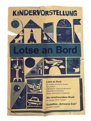Rare Vintage East German 1972 Film Poster- DEFA Studios- Children s Show