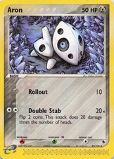 Aron - Uncommon Normal Ruby and Sapphire 25/109 HP *Damaged check images* on eBay