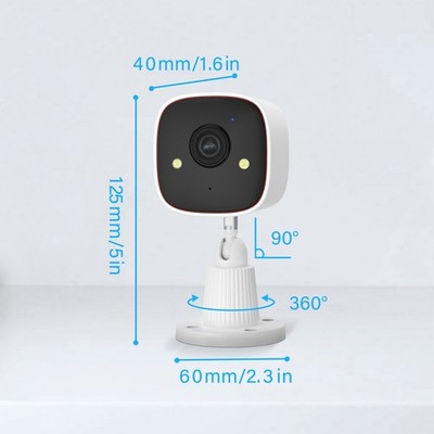 2K Raamcamera 3MP – 5GHz/2,4GHz WiFi, Bewegingsdetectie, Tweeweg Audio, App-bediening Voor Thuisbeveiliging
