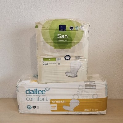 Abena San Premium & dailee Comfo Inkontinenz Bremsbeläge Blase Schutz je 1 Paket