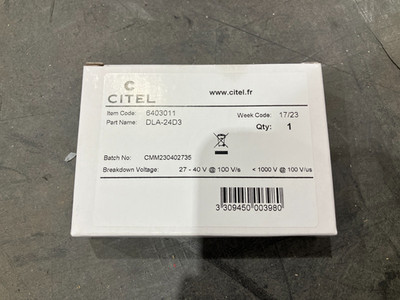 Citel DLA-24D3 / DLA24D3 Industrial Surge Suppressor 24V (BRAND NEW)
