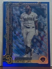 Fernando Tatis Jr 2025 Topps Holiday BLUE METALLIC GLITTER #H170  M35