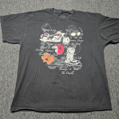 Lifestyle Classics Men s Shirt XL Black SS Biker Hiker Outdoors Graphic Tee