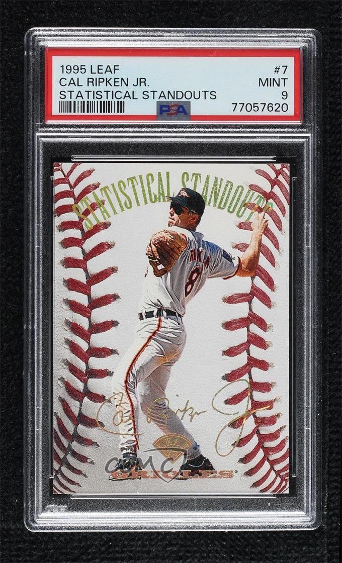 1995 Leaf Statistical Standouts 164/5000 Cal Ripken Jr #7 HOF 13u1