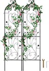 2 Pack Metal Trellis for Climbing Plants 60x15 Rust Resistant Garden Support