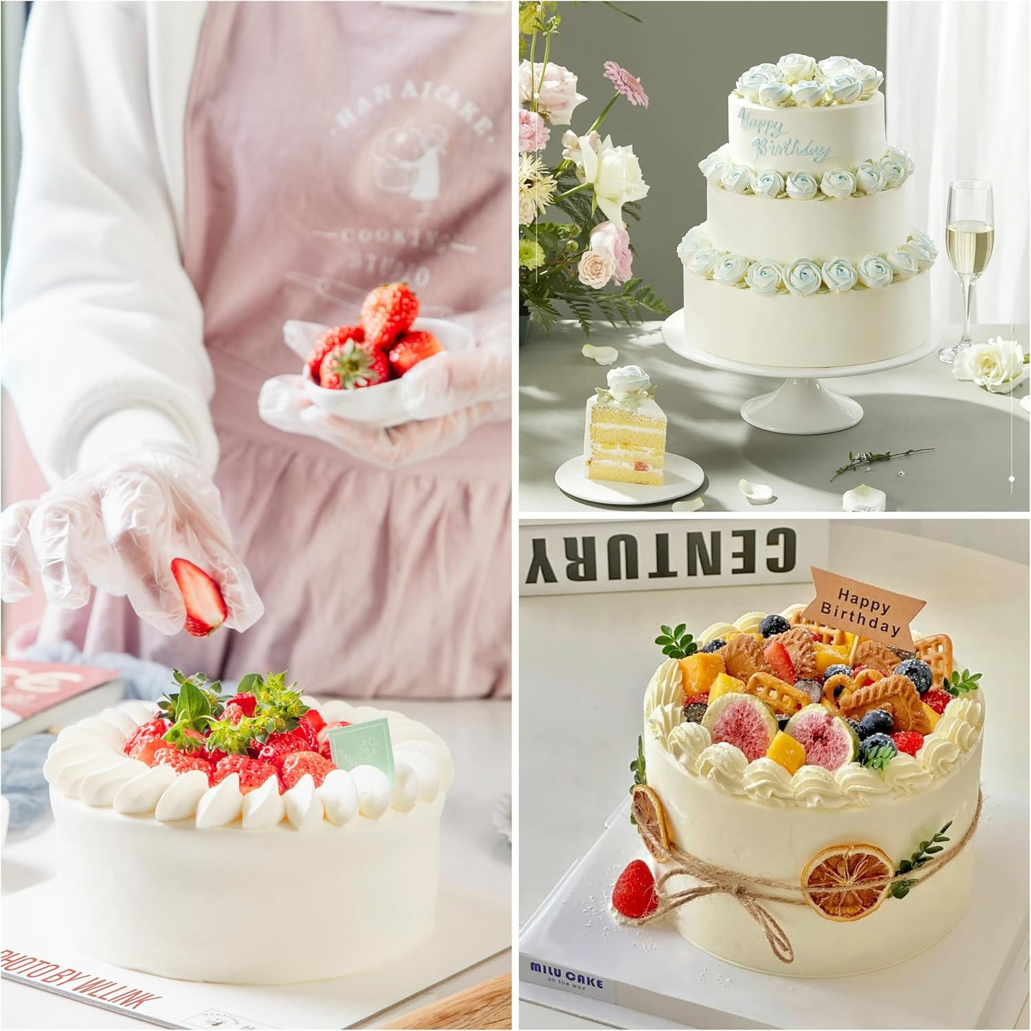 Piping Bags,100 Pieces anti Burst Piping Bags, 12 Inches, Icing Piping Bags, Dis