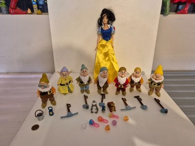 Disney Prinzessin Schneewittchen & sieben Zwerge Puppe Figur Set Konvolut, Simba, Dopey