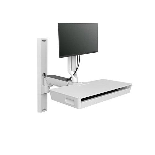 Ergotron CareFit Combo System with Worksurface Snow White 45-619-251