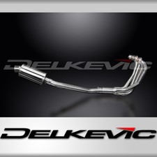 SUZUKI GSX750F SPORTS 98-06 FULL EXHAUST SYSTEM 225mm STAINLESS OVAL SILENCER 