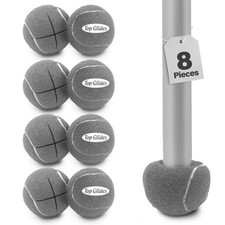 Precut Walker Tennis Ball Glides - Gray - 4 Pairs