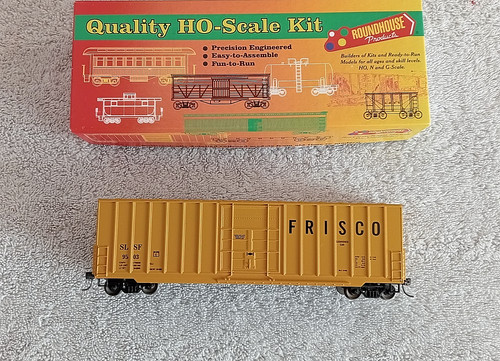 ROUNDHOUSE SPUR HO 50 FUSS RIPPENSEITIGER BOXCAR. FRISCO #SLSF 9503 | Zustand: Used