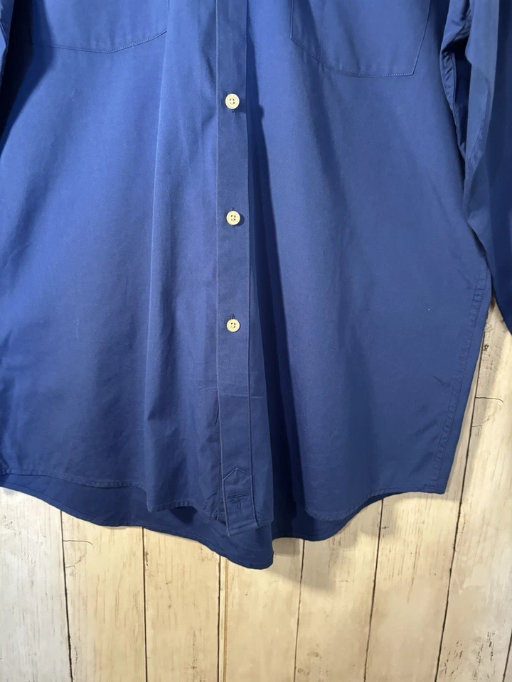 Camisa Lucchese Western com botões tamanho M azul royal LS rodeio ranch cowboy - Imagem 2 de 4