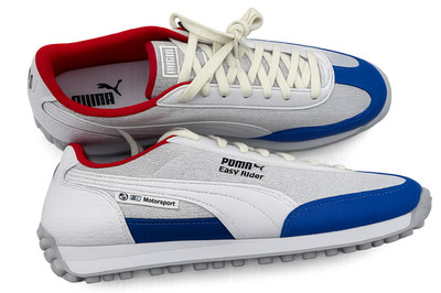 PUMA BMW MMS Easy Rider Sneaker Schuhe Motorsport Schwarz Blau Rot Größe 46 / 47