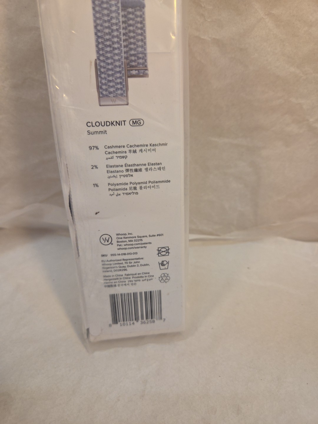 Whoop Cloudknit MG. Band Summit. 97% Cashmere