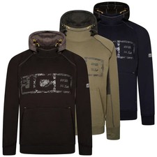 Mens JCB Horton Trade Work Pull Over Sweat Shirt Hoodie Sizes S to 3XL