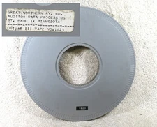 1960's Univac III Computer Magnetic Tape (No. 1623)  - Great Northern Railway