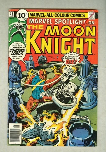 Marvel Spotlight #29 August 1976 VG UK variant, Moon Knight Kirby cover