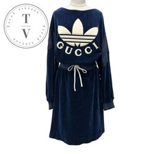 GUCCI One Piece Navy Ivory Black Cotton Nylon L