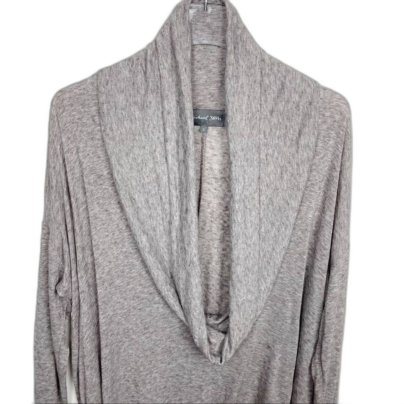 Elevated Basic Neutral Draped Neck Top by Michael… - image 3
