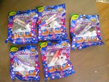 5 NEW Crayola Scribble Scrubbie washable pets with markers