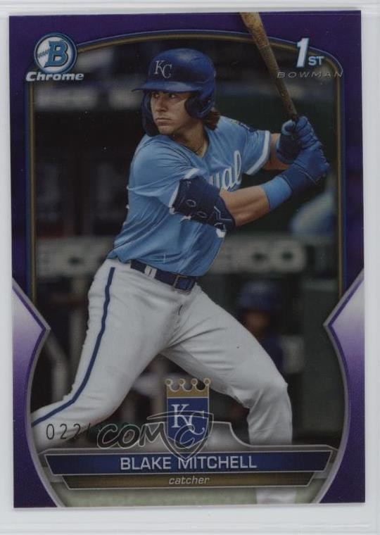 2023 Bowman Draft Chrome Purple Refractor 22/250 Blake Mitchell #BDC-133 1ej4