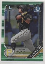 2019 Bowman Chrome Prospects Green Refractor /99 Deon Stafford #BCP-214 06s6