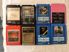 Various 8 Track tapes - All serviced, new pad, splice, tested and cleaned.