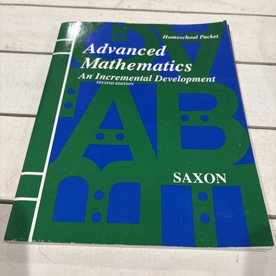 Saxon Advanced Math 2nd Homeschool Packet, Problem Set  & Test Solutions Book