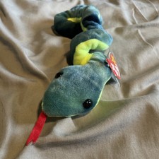 Ty Beanie Baby Hissy Snake Beanbag Plush Original Tag 1997 PE 4185 Gen 5