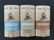3x Dr. Squatch ASSORTED Pack Men's Natural Deodorant 2.65 oz. Aluminum Free -NEW