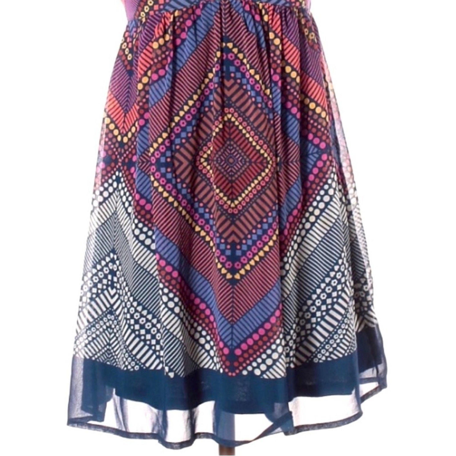 American Eagle Multi-patterned Mini Dress Size 2 … - image 5