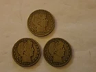 3 Barber Half Silver Dollar Coin Group Lot 1907 D 1912 D 1915 D All Mint Mark
