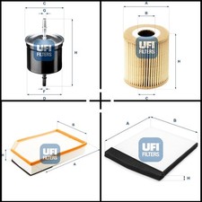 Ufi Filterset, Inspektionspaket für Volvo XC90 I V40 Kombi V70 II V70 III S60 I