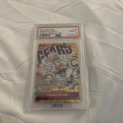 2023 One Piece New Era Monkey.D.Luffy Secret Rare Alt Art #OP05-119 PSA 10