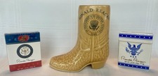 White House Gift Ronald Reagan Glass Boot w/ 2 Boxes Reagan Jellybeans Sealed White House Gift Ronald Reagan Glass Boot w/ 2 Boxes Reagan Jellybeans Sealed