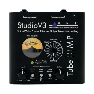 ART Tube MP Studio V3 1-Ch Mic/Limiter/VU/15 Presets