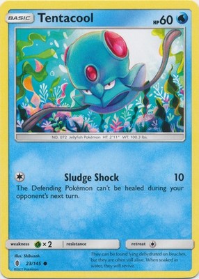 Tentacool - 23/145 - Common - Moderately Played
