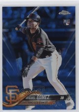 2018 Topps Chrome Blue Wave Refractor 28/75 Miguel Gomez #13 sy5