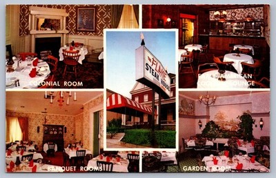 Postcard Morgantown WV The Flame Steak House