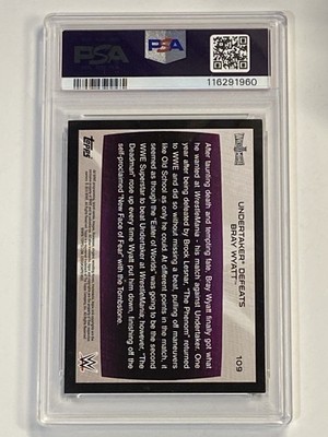 UNDERTAKER 2015 Topps WWE #109 Wrestlemania Bronze Autograph PSA