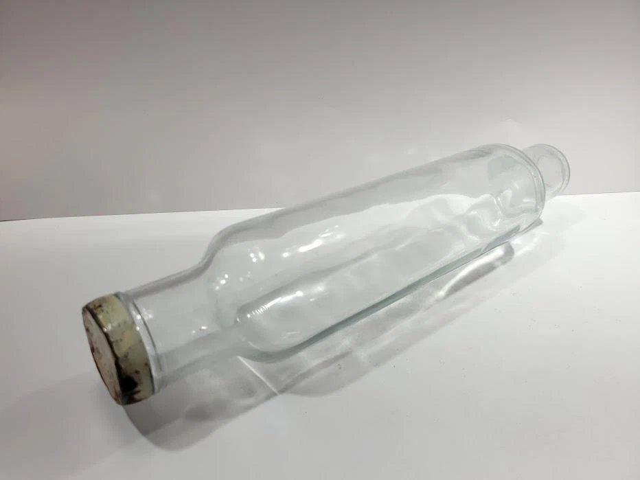 Vintage Roll-Rite Glass Rolling Pin Clear Good Housekeeping Kitchen Tool Decor