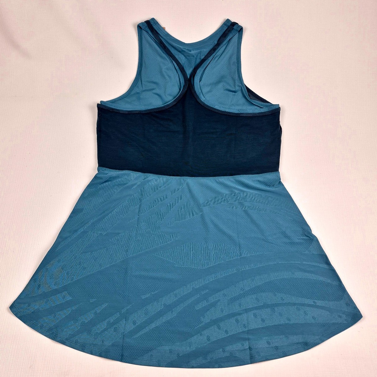 Nike Court Dri-FIT Slam Tight Fit Tennis Dress Teal FZ6463-379