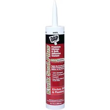 Dap 18510 Acrylic Latex Sealant, 10 Oz, Cartridge, White, Acrylic Latex Base,