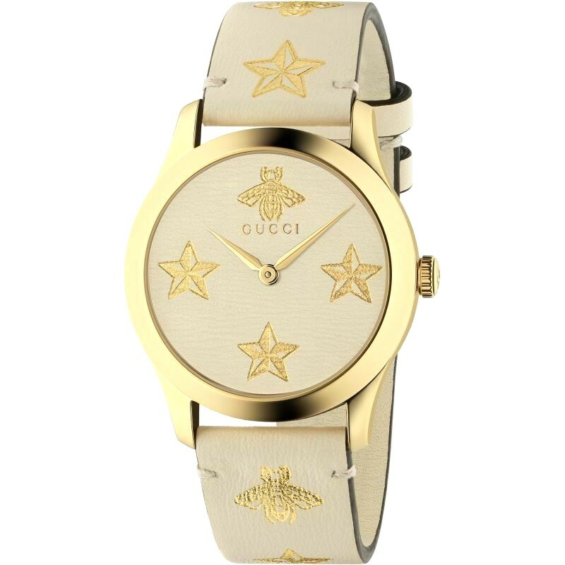 NEW Genuine GUCCI G-Timeless 38mm Gold 