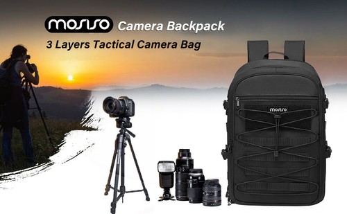15-16 inch Camera Backpack Bag DSLR/SLR/Mirrorless Photography 3 Layers Tactical - Picture 163 of 163