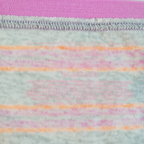 Victoria's Secret High Leg Brief XL Pink Orange Gray Signature Cotton Blend - Picture 3 of 3