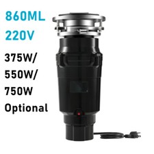 860ML 375/550/750W Food Waste Disposer Garbage Sink Disposal Kitchen Household